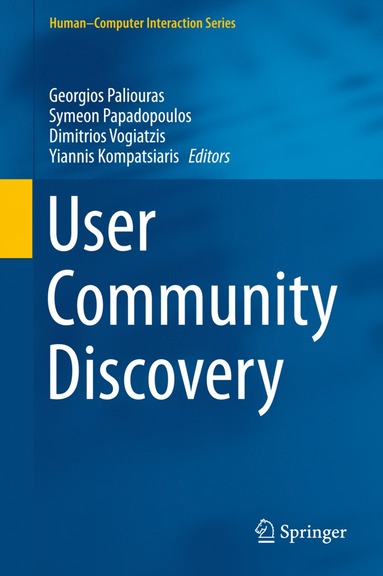 bokomslag User Community Discovery