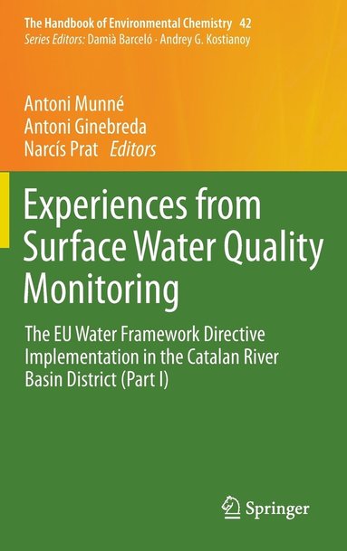 bokomslag Experiences from Surface Water Quality Monitoring