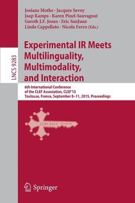 bokomslag Experimental IR Meets Multilinguality, Multimodality, and Interaction