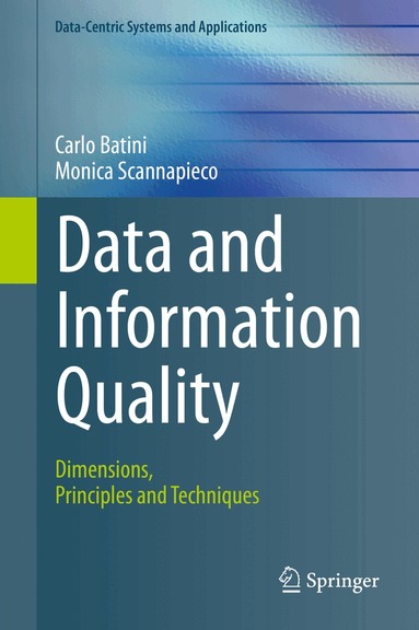 Carlo Batini, Monica Scannapieco - Data and Information Quality, Inbunden