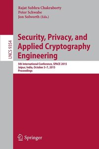 bokomslag Security, Privacy, and Applied Cryptography Engineering