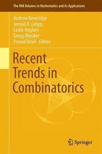 bokomslag Recent Trends in Combinatorics
