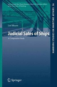 bokomslag Judicial Sales of Ships