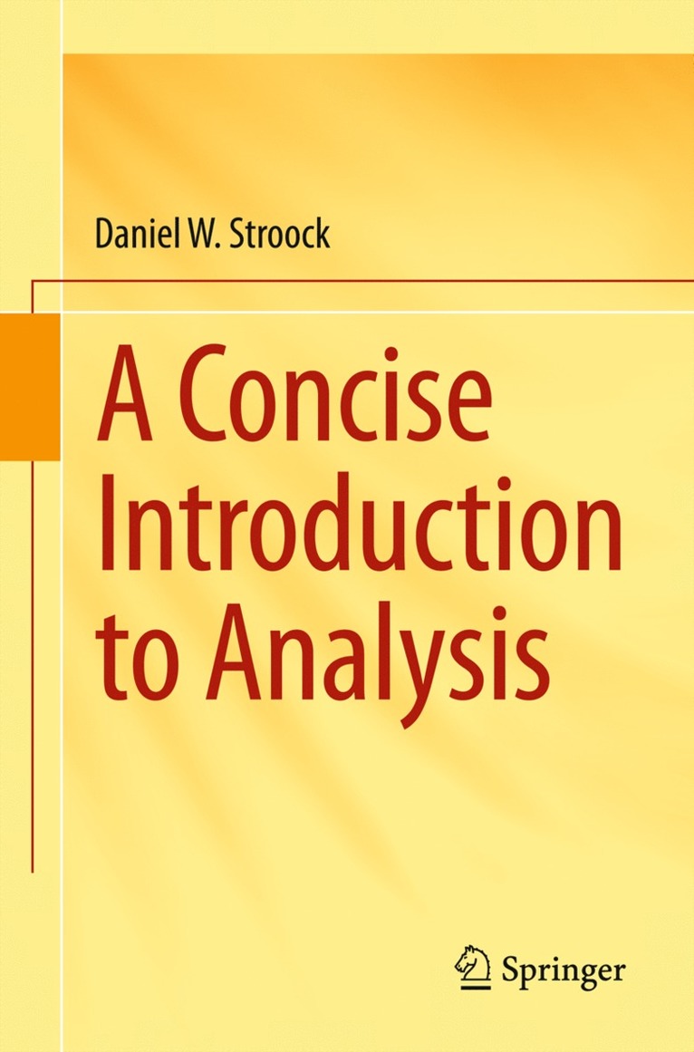 Daniel W. Stroock - Concise Introduction to Analysis, Häftad