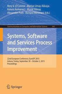 bokomslag Systems, Software and Services Process Improvement