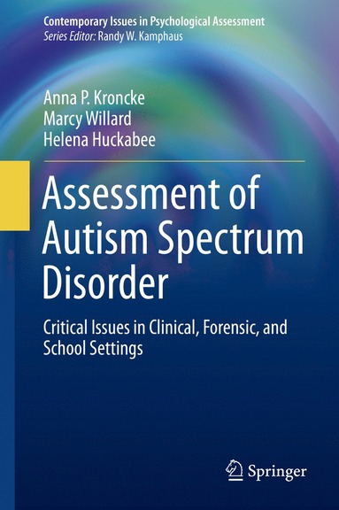 bokomslag Assessment of Autism Spectrum Disorder