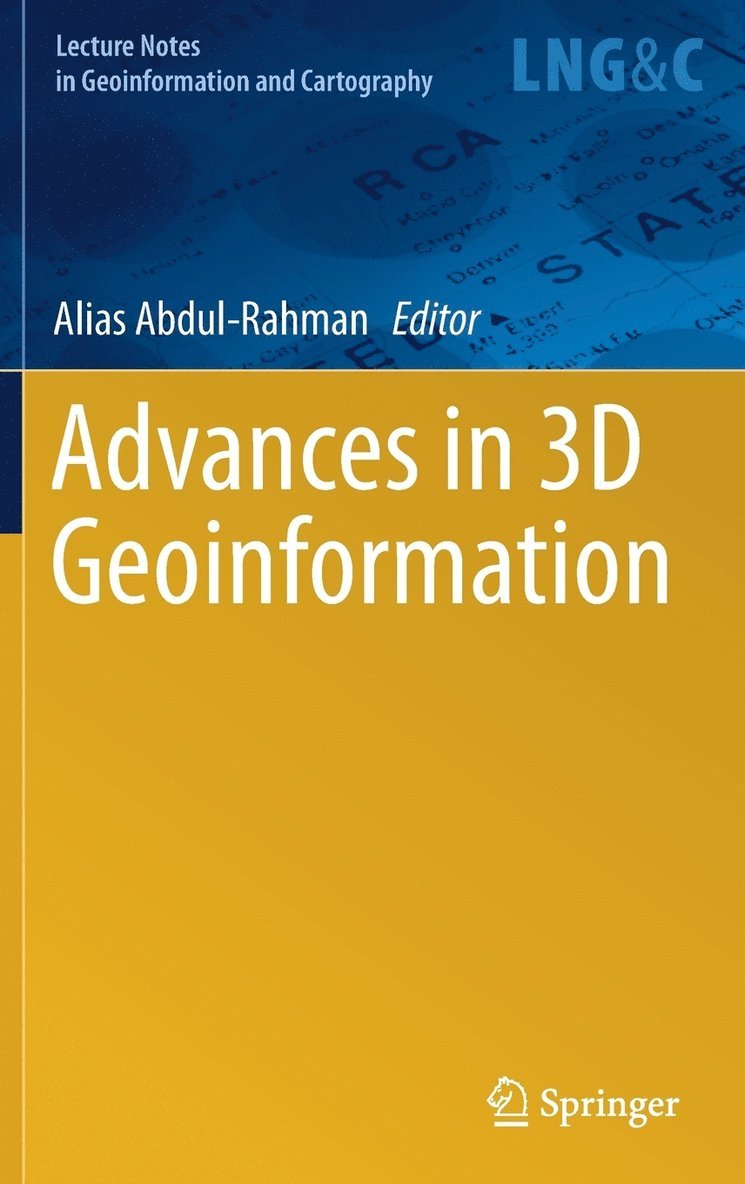 Advances in 3D Geoinformation 1