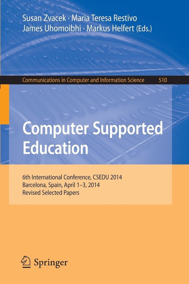 Computer Supported Education 1