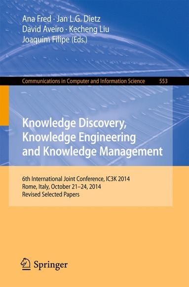 bokomslag Knowledge Discovery, Knowledge Engineering and Knowledge Management