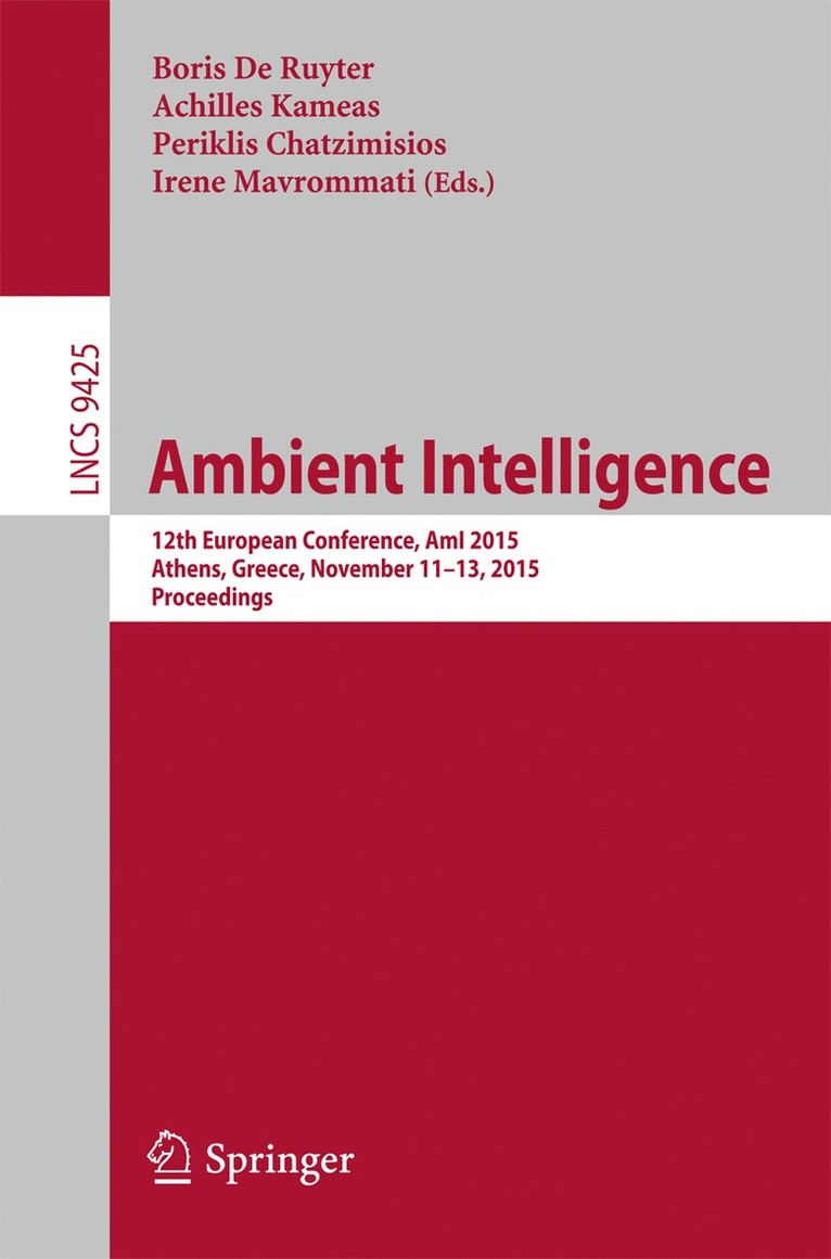 Boris De Ruyter, Achilles Kameas, Periklis Chatzimisios, Irene Mavrommati, Boris de Ruyter - Ambient Intelligence, Häftad