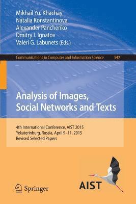bokomslag Analysis of Images, Social Networks and Texts