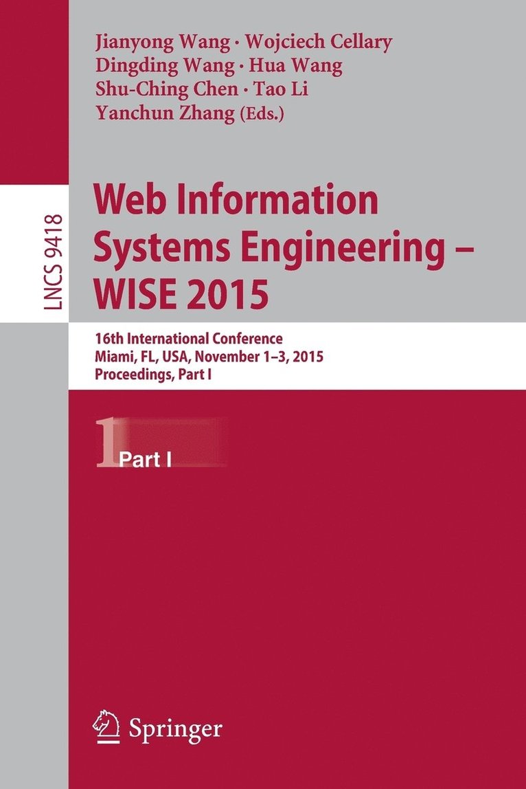 Web Information Systems Engineering  WISE 2015 1