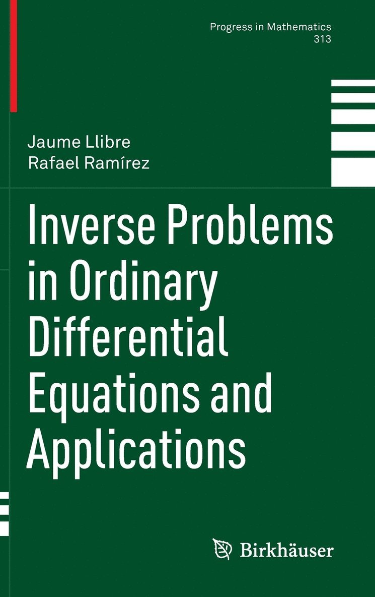 Inverse Problems in Ordinary Differential Equations and Applications 1