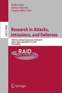 bokomslag Research in Attacks, Intrusions, and Defenses
