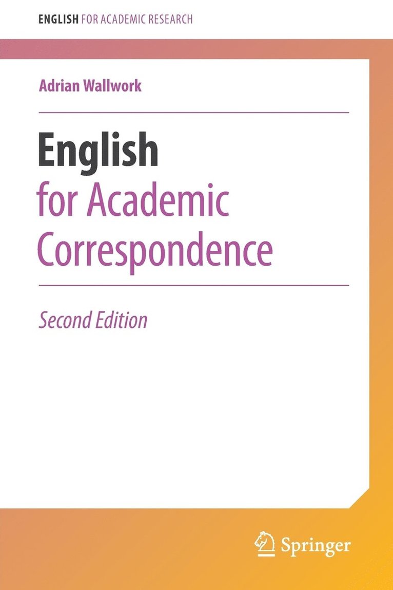 English for Academic Correspondence 1