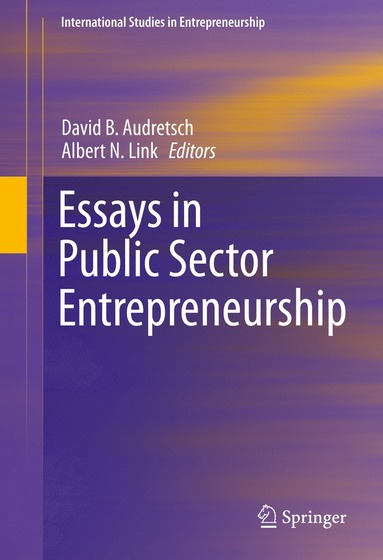 bokomslag Essays in Public Sector Entrepreneurship