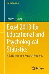 bokomslag Excel 2013 for Educational and Psychological Statistics
