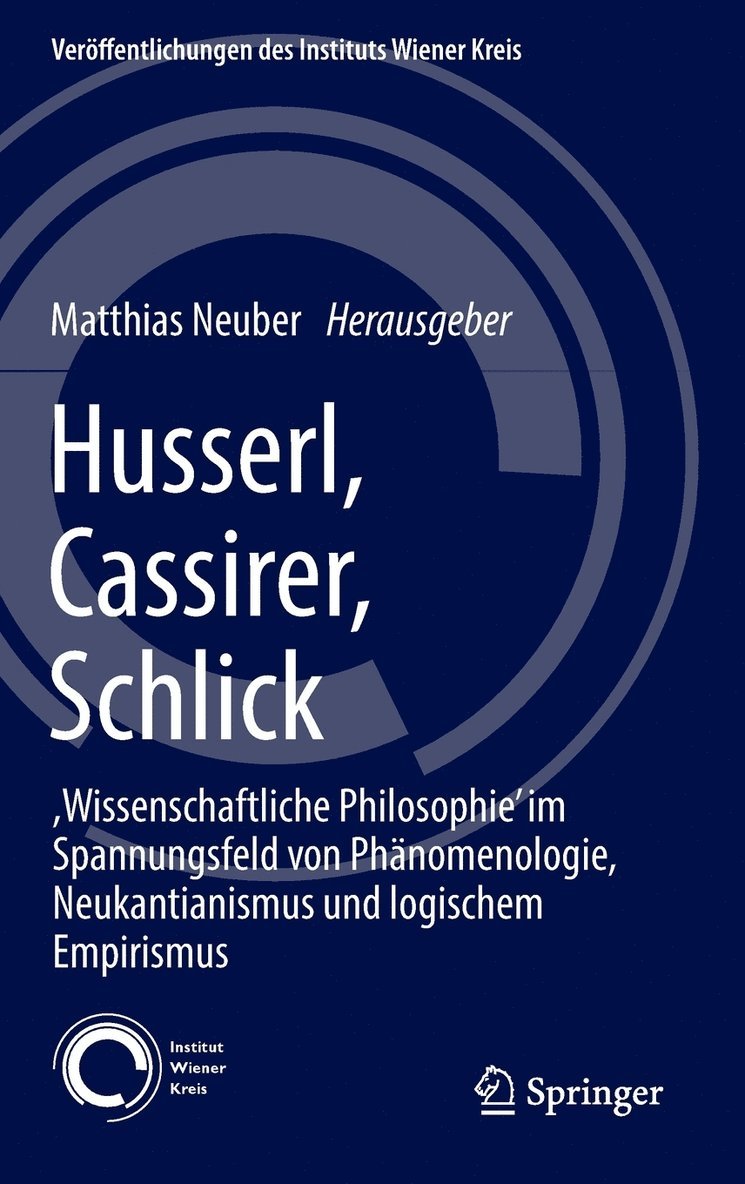 Husserl, Cassirer, Schlick 1