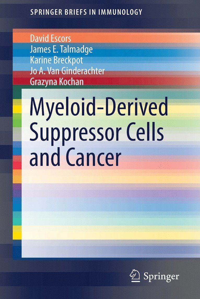 Myeloid-Derived Suppressor Cells and Cancer 1