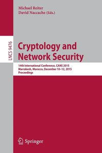 bokomslag Cryptology and Network Security