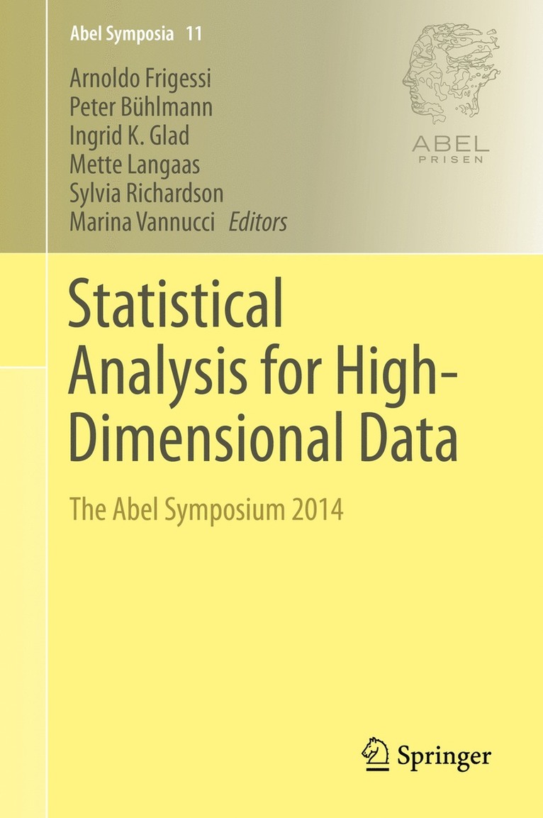 Arnoldo Frigessi, Peter Bühlmann, Ingrid Glad, Mette Langaas, Sylvia Richardson, Marina Vannucci - Statistical Analysis for High-Dimensional Data, Inbunden
