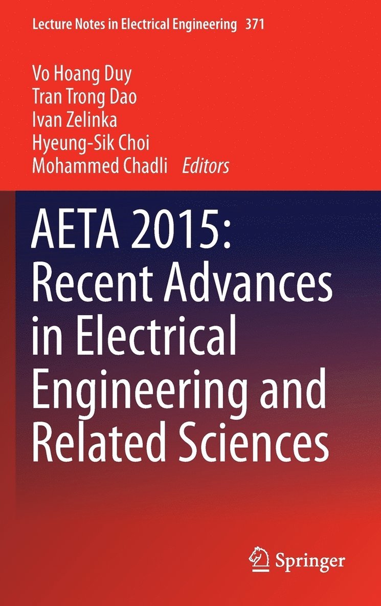 AETA 2015: Recent Advances in Electrical Engineering and Related Sciences 1