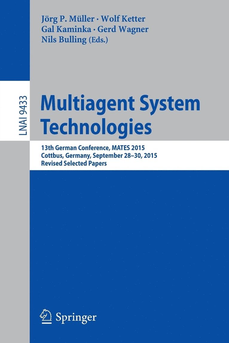 Multiagent System Technologies 1