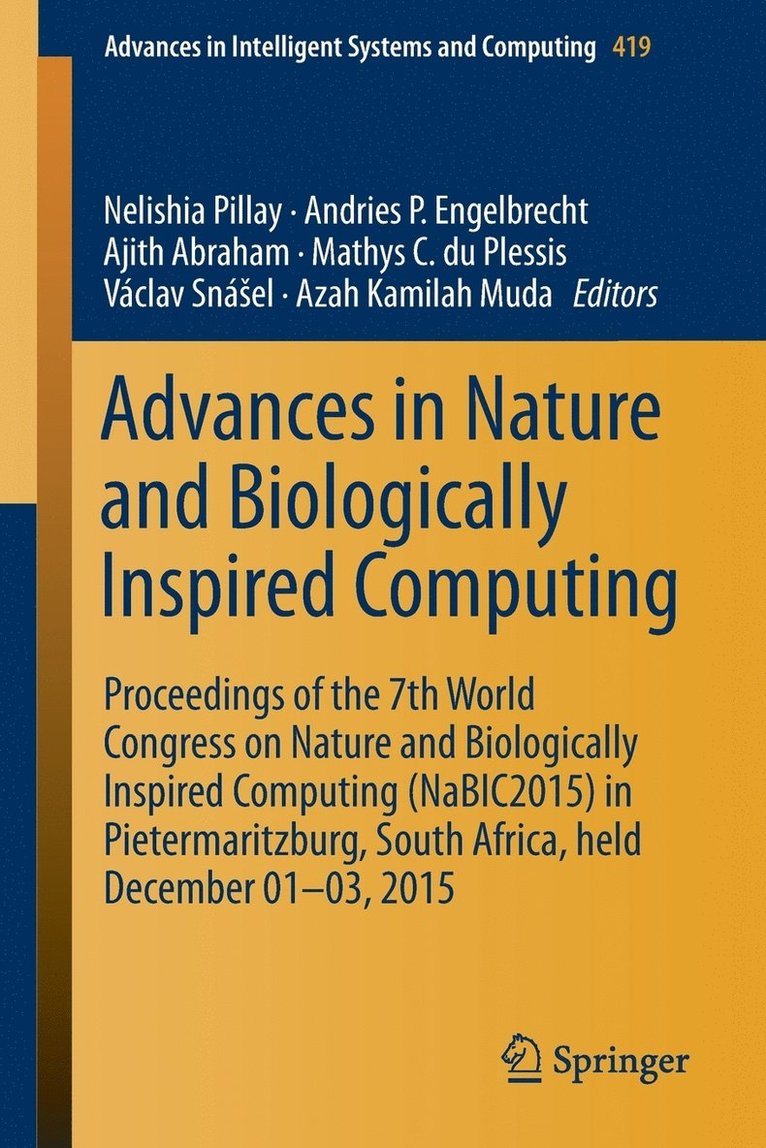 Advances in Nature and Biologically Inspired Computing 1