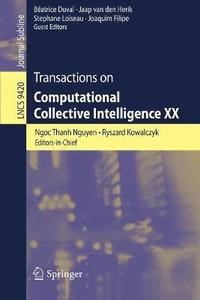 bokomslag Transactions on Computational Collective Intelligence XX