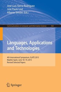 bokomslag Languages, Applications and Technologies