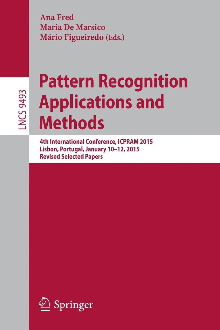 Pattern Recognition: Applications and Methods 1