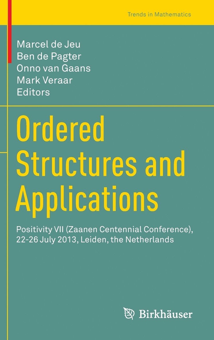 Ordered Structures and Applications 1