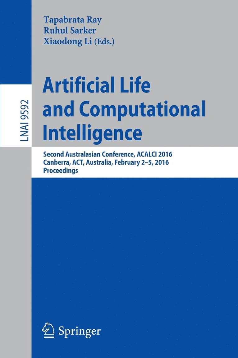 Artificial Life and Computational Intelligence 1