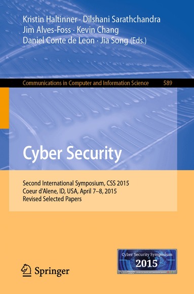 Kristin Haltinner, Dilshani Sarathchandra, Jim Alves-Foss, Kevin Chang, Daniel Conte de Leon, Jia Song - Cyber Security, Häftad