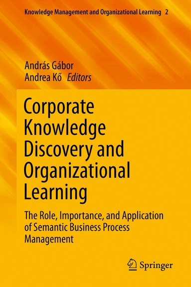 András Gábor, Andrea Kő - Corporate Knowledge Discovery and Organizational Learning, Inbunden