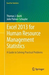 bokomslag Excel 2013 for Human Resource Management Statistics