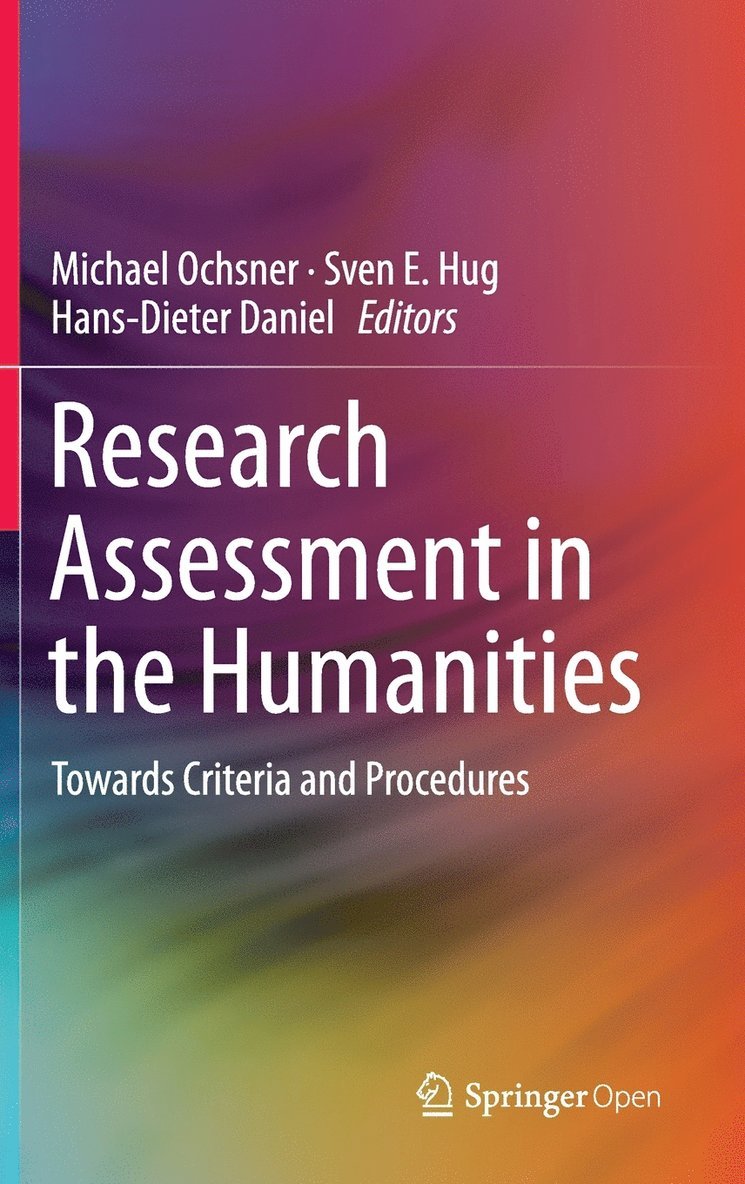 Research Assessment in the Humanities 1