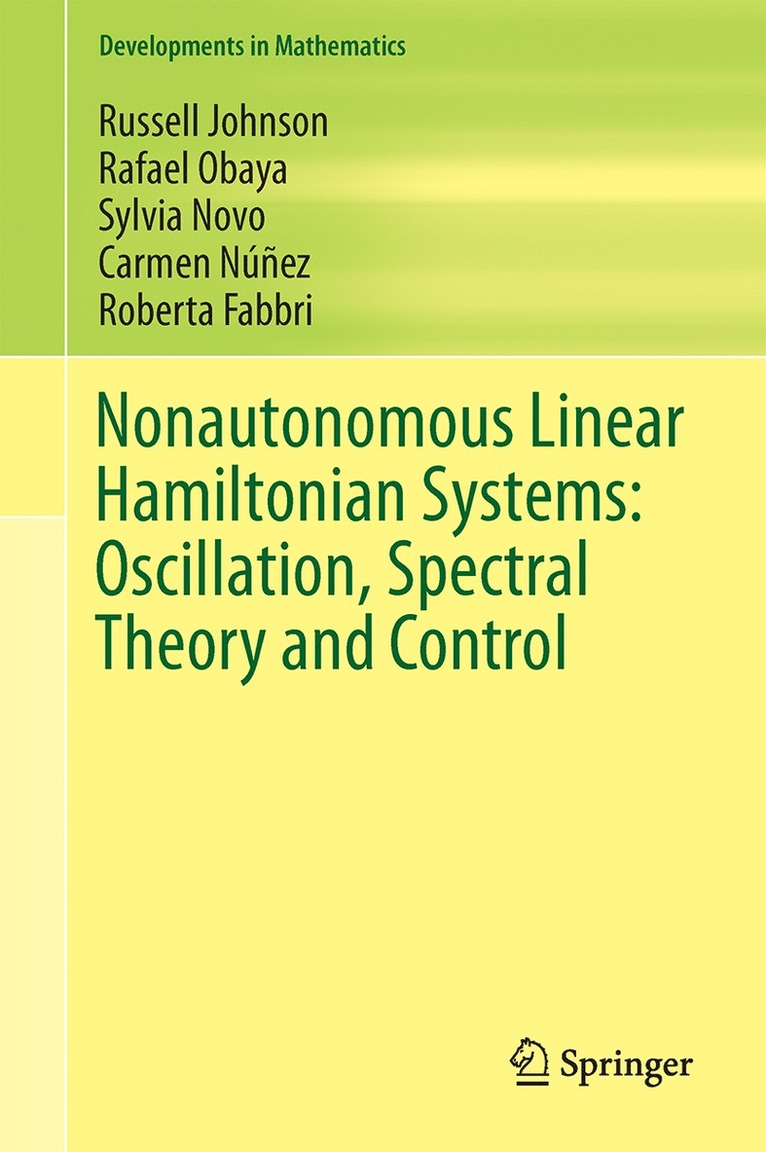 Nonautonomous Linear Hamiltonian Systems: Oscillation, Spectral Theory and Control 1