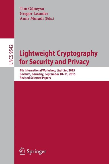 bokomslag Lightweight Cryptography for Security and Privacy