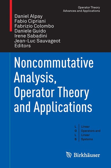 Daniel Alpay, Fabio Cipriani, Fabrizio Colombo, Daniele Guido, Irene Sabadini, Jean-Luc Sauvageot - Noncommutative Analysis, Operator Theory and Applications, Inbunden