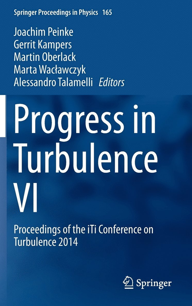 Progress in Turbulence VI 1