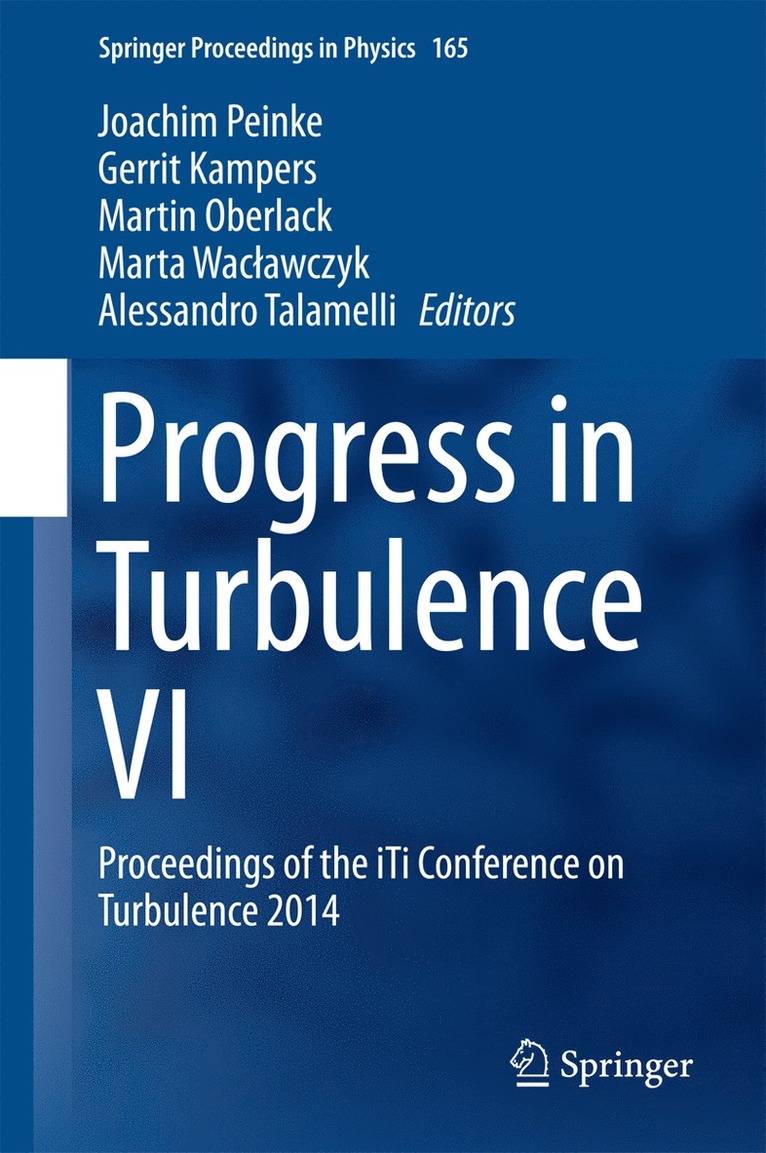 Joachim Peinke, Gerrit Kampers, Martin Oberlack, Marta Waclawcyk, Alessandro Talamelli - Progress in Turbulence VI, Inbunden