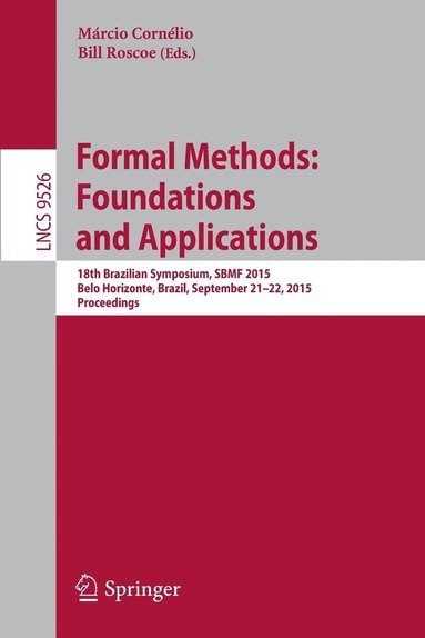 bokomslag Formal Methods: Foundations and Applications