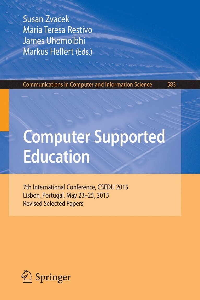 Computer Supported Education 1