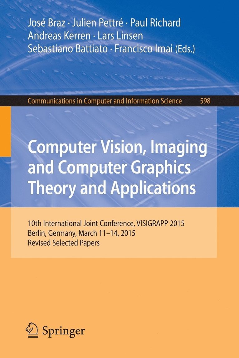 Computer Vision, Imaging and Computer Graphics Theory and Applications 1