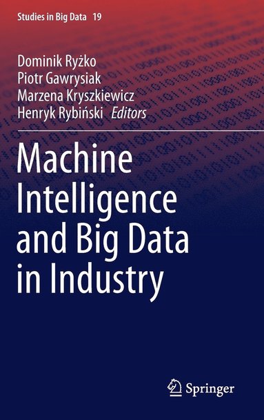 bokomslag Machine Intelligence and Big Data in Industry