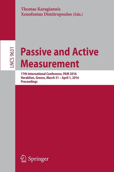 bokomslag Passive and Active Measurement