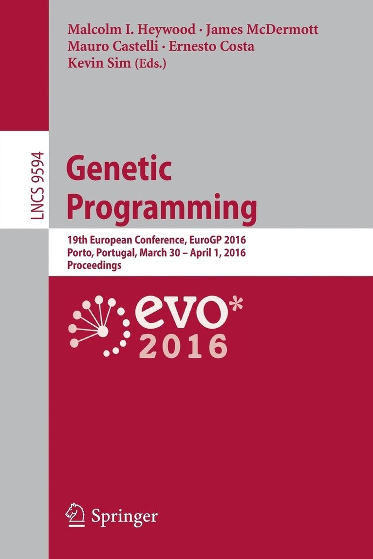 Malcolm I. Heywood, James McDermott, Mauro Castelli, Ernesto Costa, Kevin Sim - Genetic Programming, Häftad