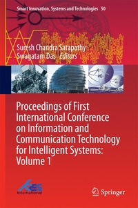 bokomslag Proceedings of First International Conference on Information and Communication Technology for Intelligent Systems: Volume 1