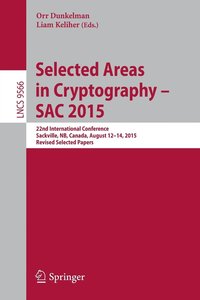 bokomslag Selected Areas in Cryptography - SAC 2015